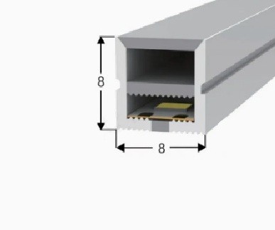 Neon Flex | 8mm x 8mm | Horizontal Bend