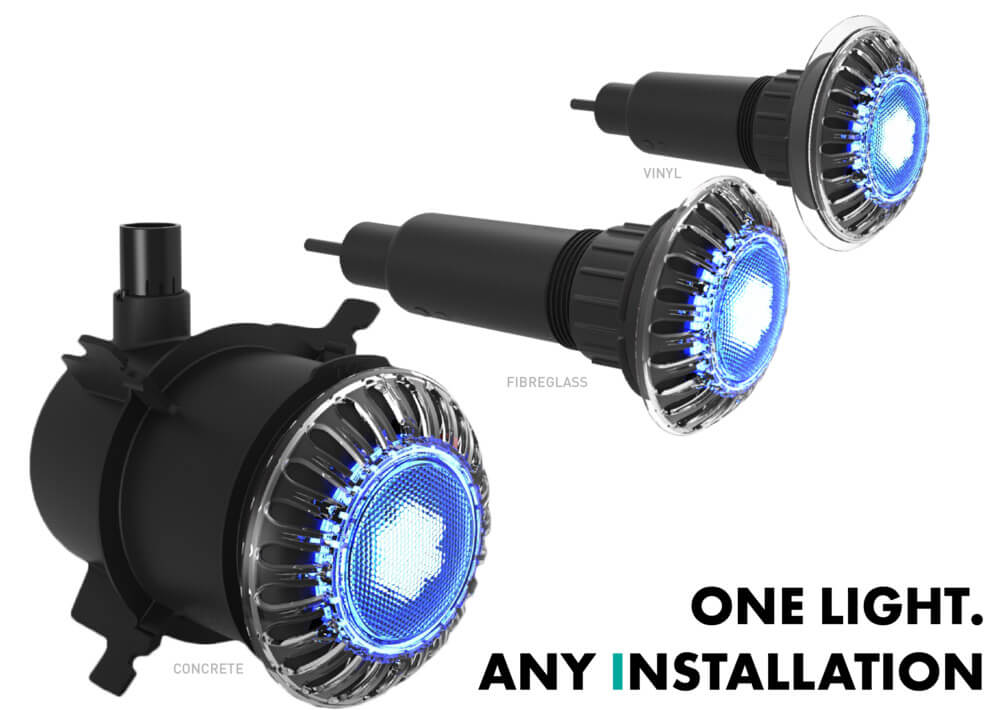 concrete led pool lights atom LED pool lights