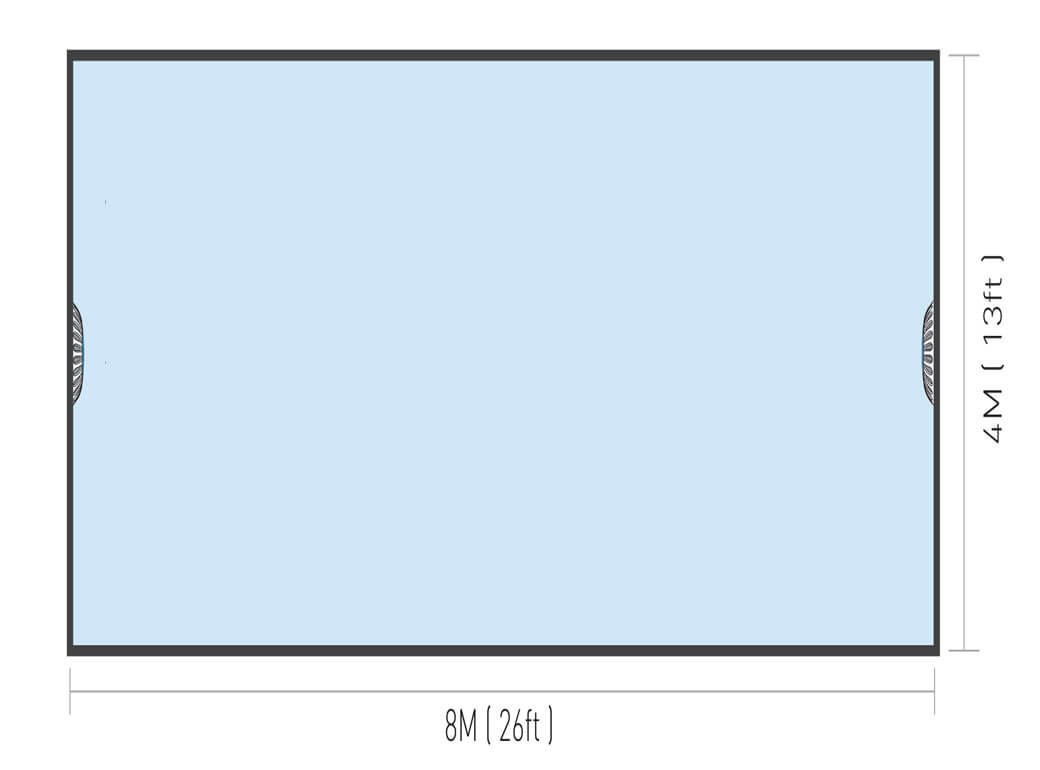 opposing pool lights