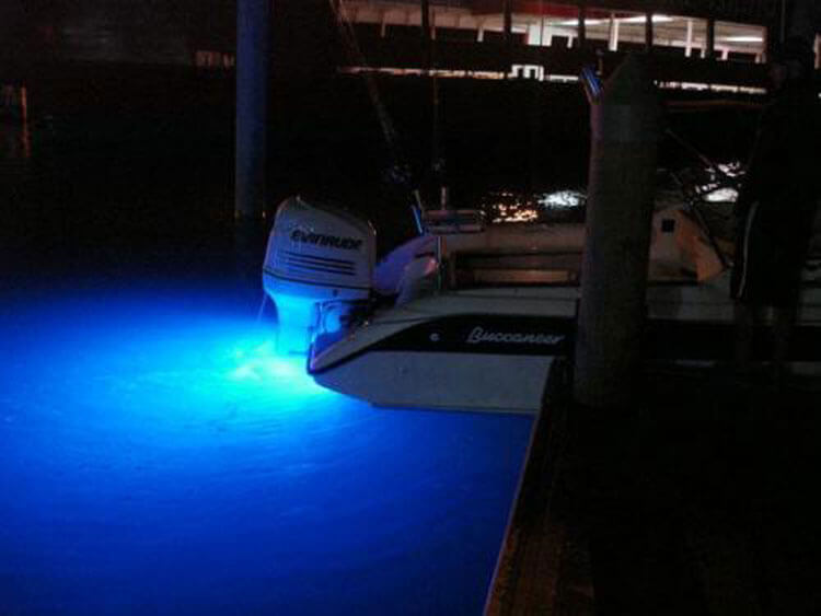buccaneer 635 blue underwater lights