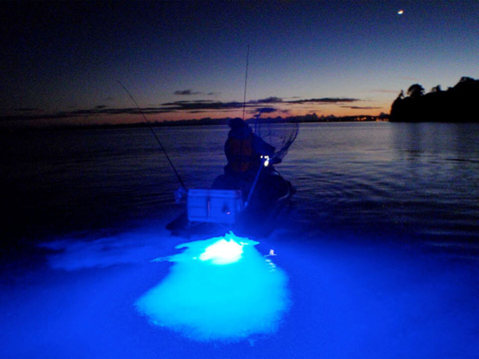 jetski fishing underwater lights